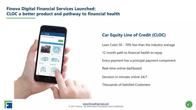 Product / solution slide 6 from Finova Financial