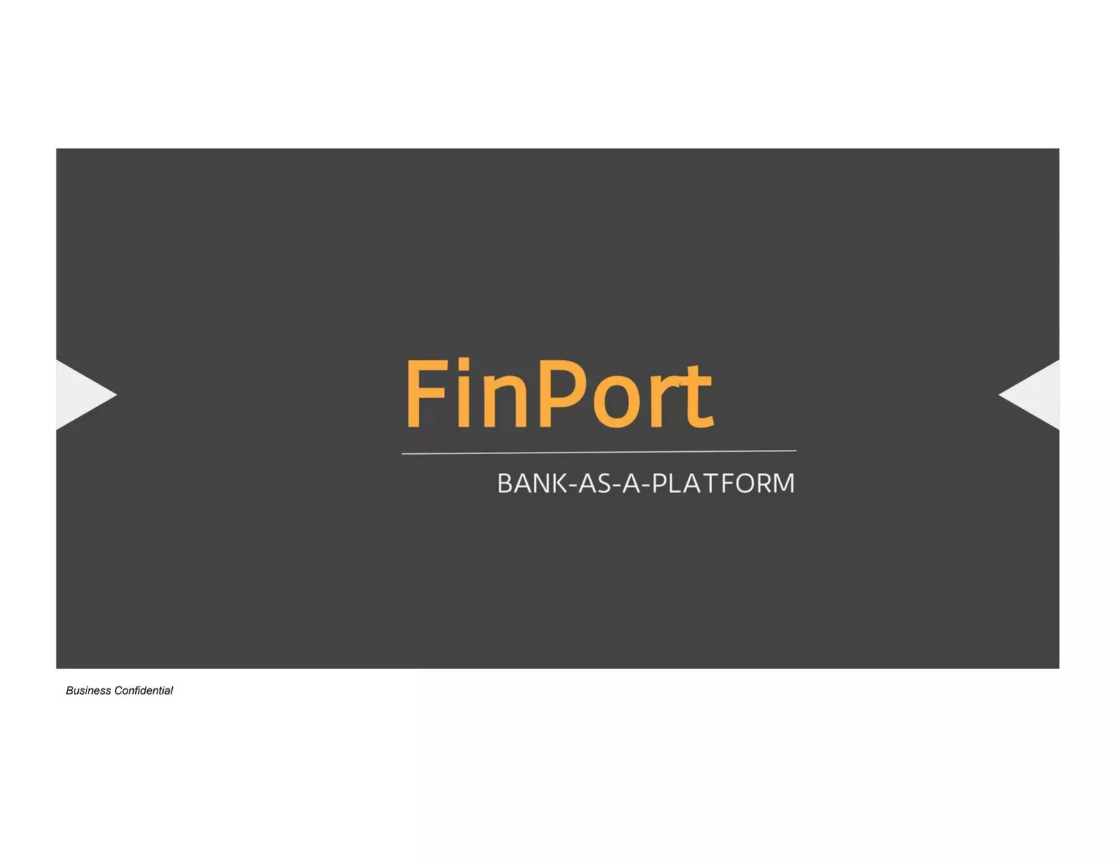 FinPort (TrueLayer) pitch deck slide