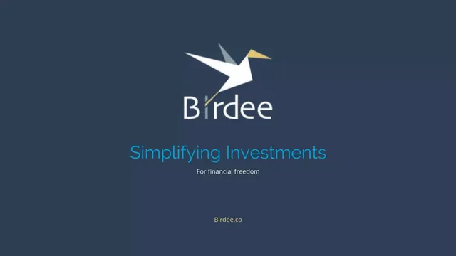 Birdee pitch deck cover