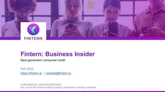Fintern pitch deck cover
