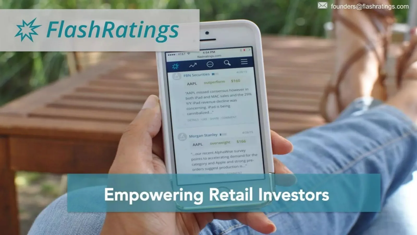 FlashRatings pitch deck slide