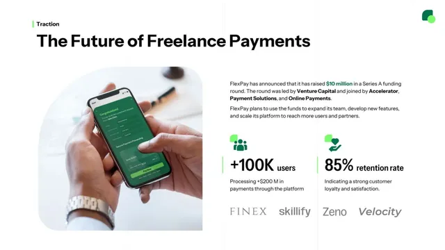 Traction slide 8 from FlexPay