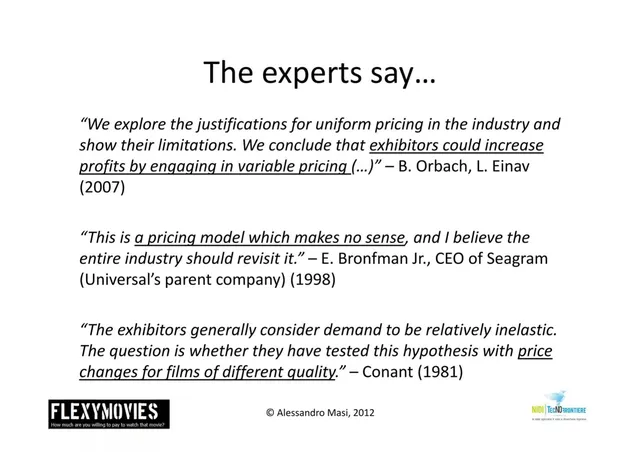Reviews / testimonials / feedback slide 5 from FlexyMovies