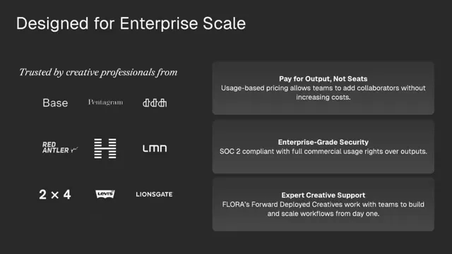 Business model / revenue streams slide 9 from FLORA