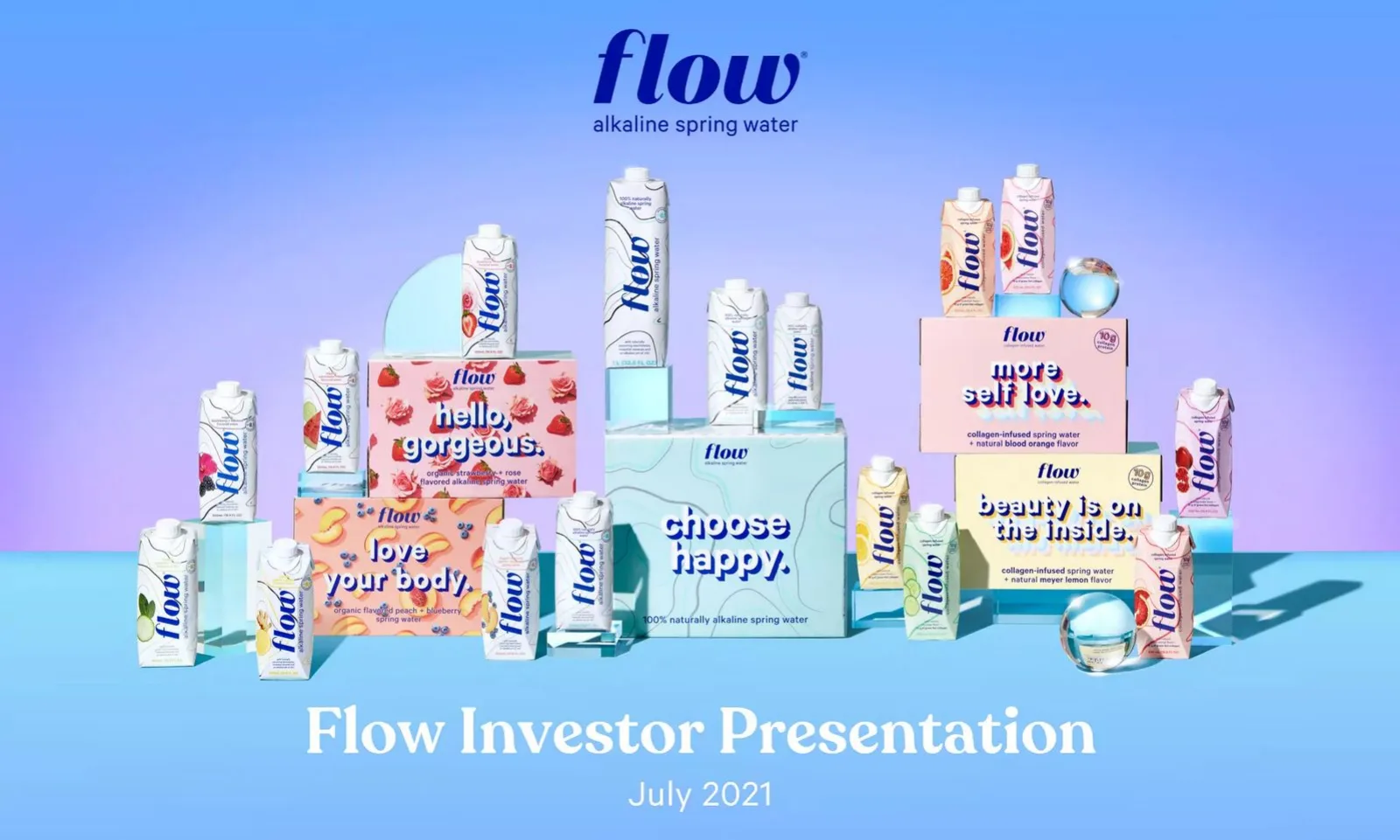 Flow Water pitch deck slide