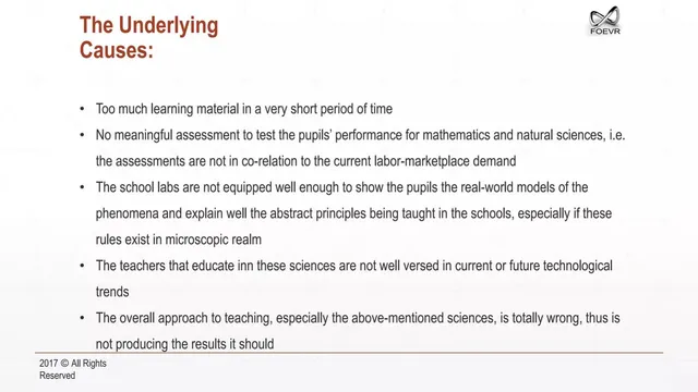 Problem slide 3 from FOEVR