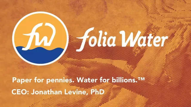Folia Water pitch deck cover