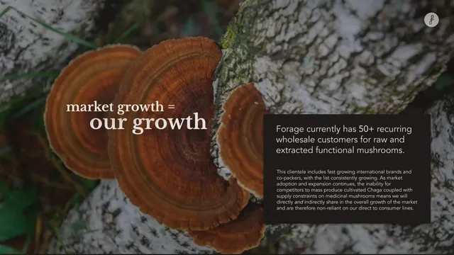 Traction slide 7 from Forage Hyperfoods Inc