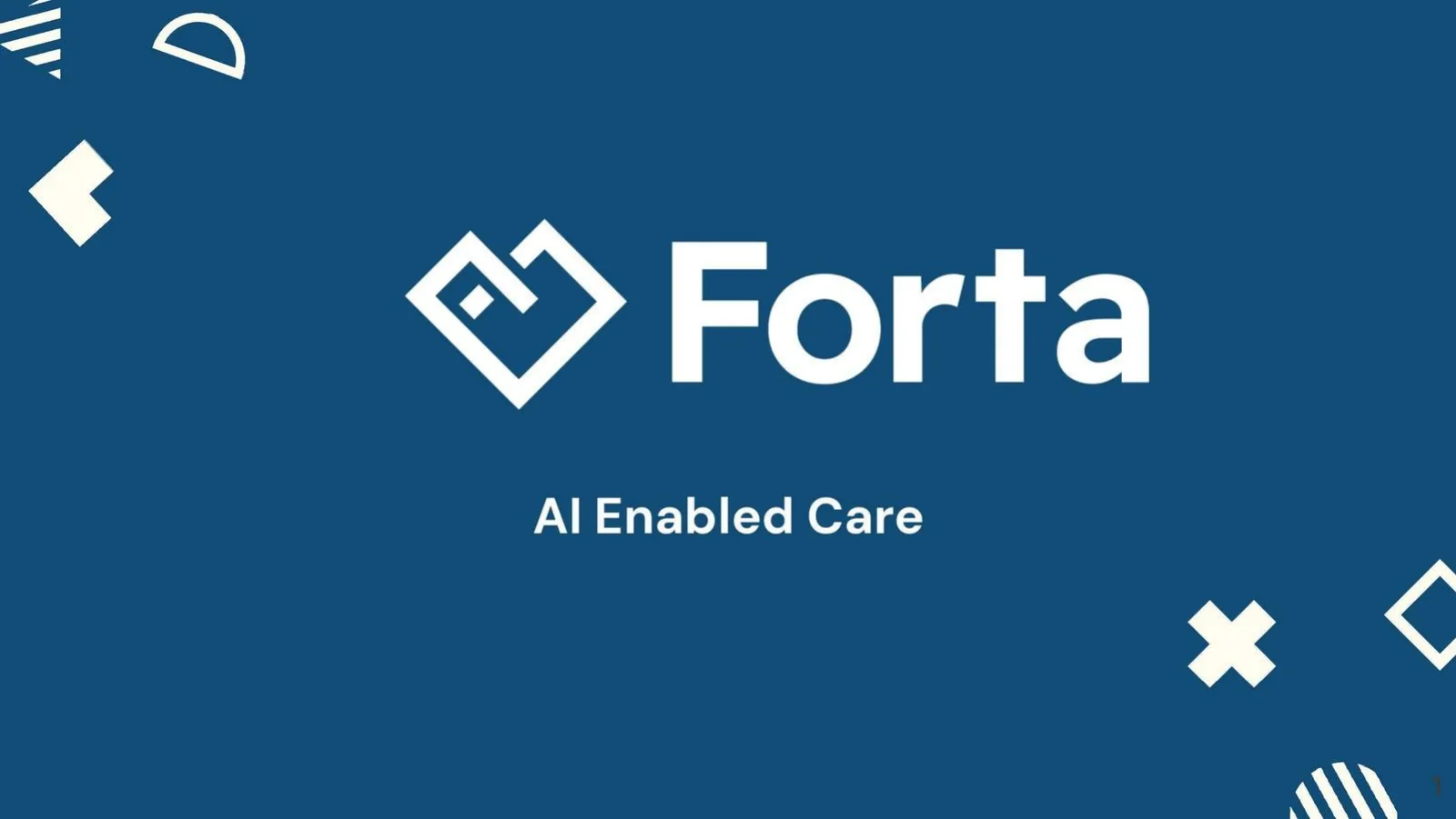 Forta pitch deck slide