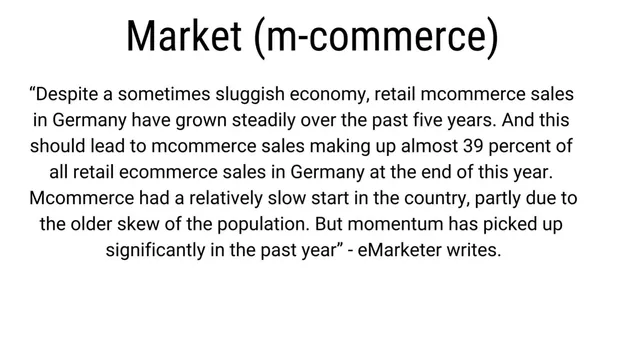 Market analysis / overview slide 7 from forTiBi