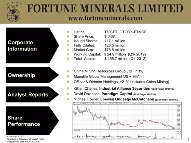 Company overview slide 3 from Fortune Minerals