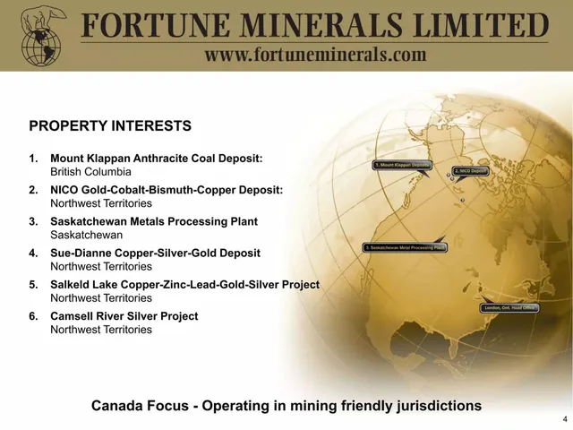 Company overview slide 4 from Fortune Minerals