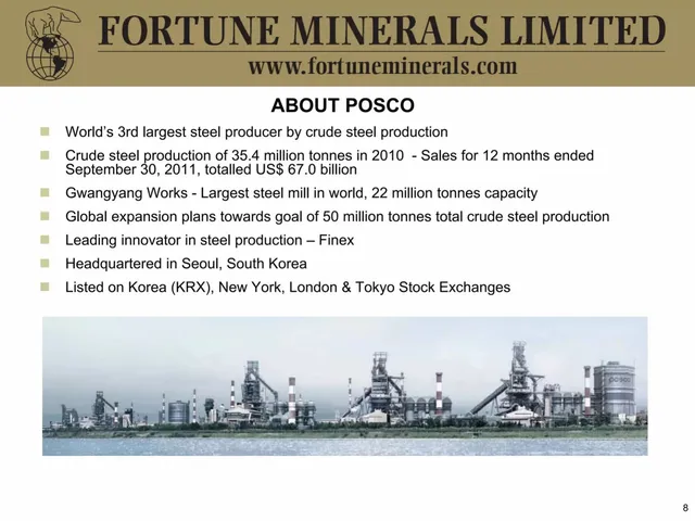 Company overview slide 8 from Fortune Minerals