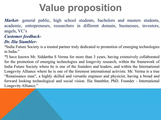 Reviews / testimonials / feedback slide 4 from India Future Society