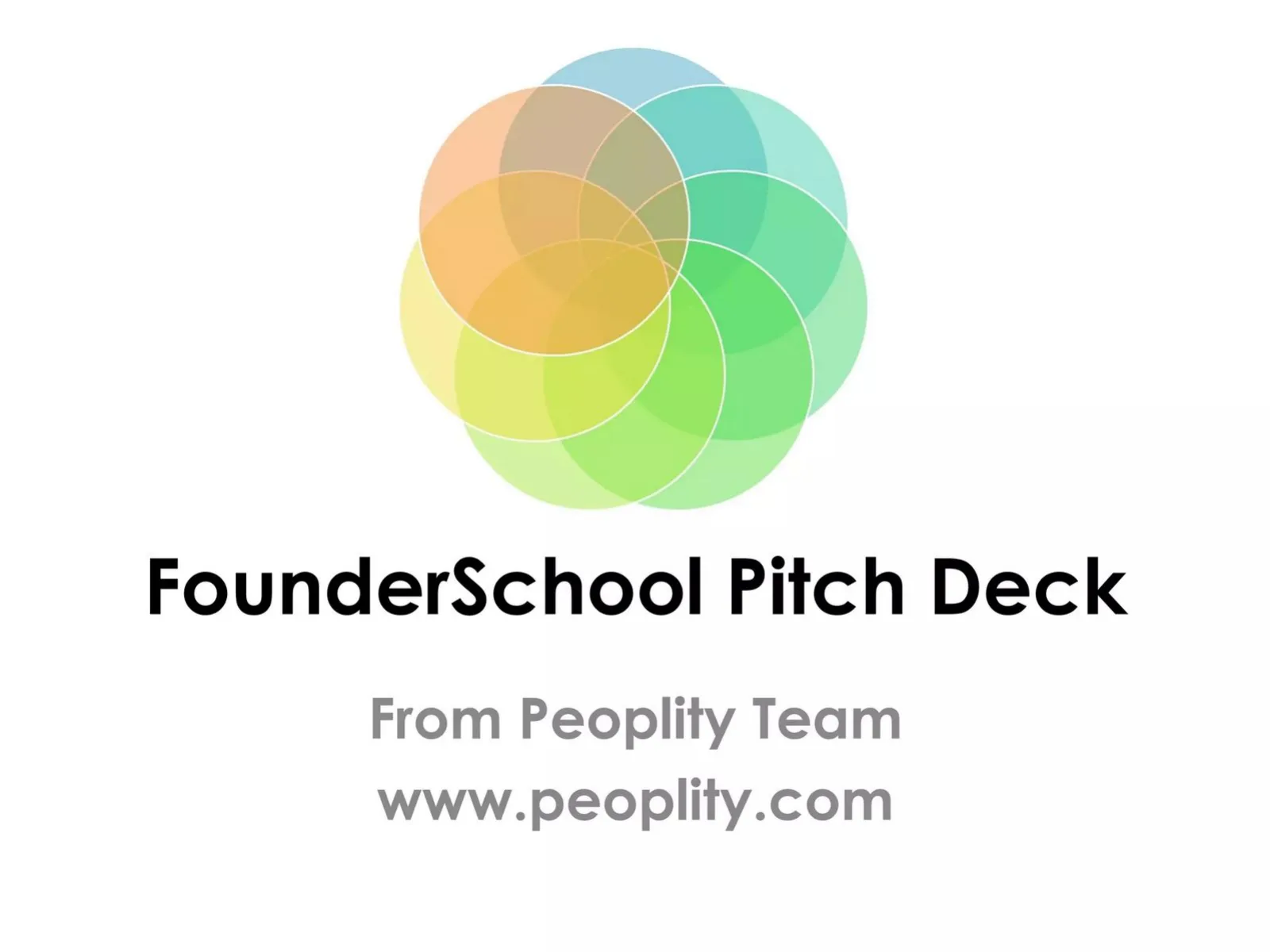 FounderSchool (Peoplity) pitch deck slide