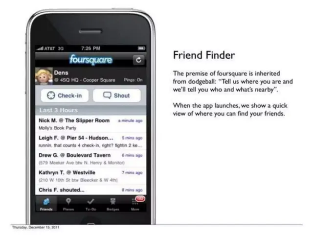 Product / solution slide 3 from Foursquare