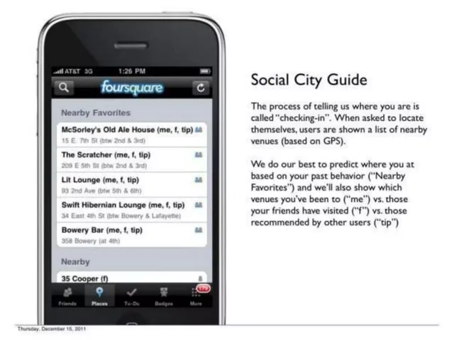 Product / solution slide 4 from Foursquare