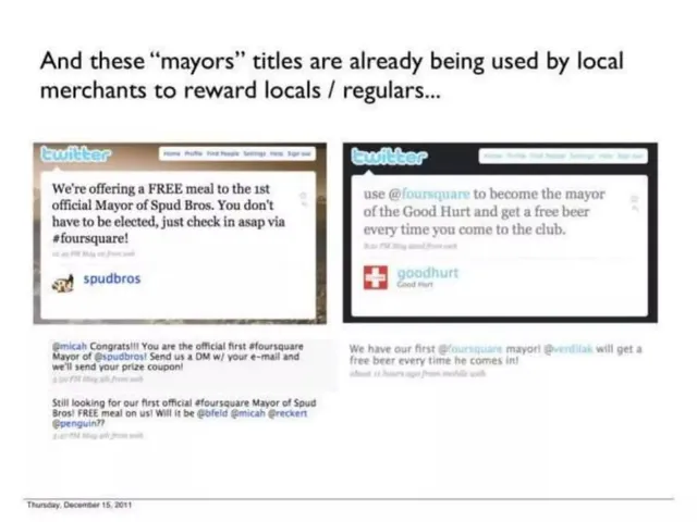 Product / solution slide 6 from Foursquare