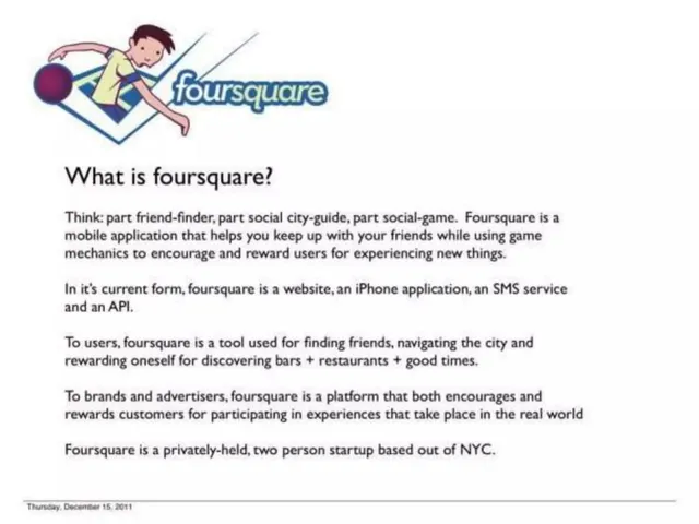 Product / solution slide 2 from Foursquare Seed