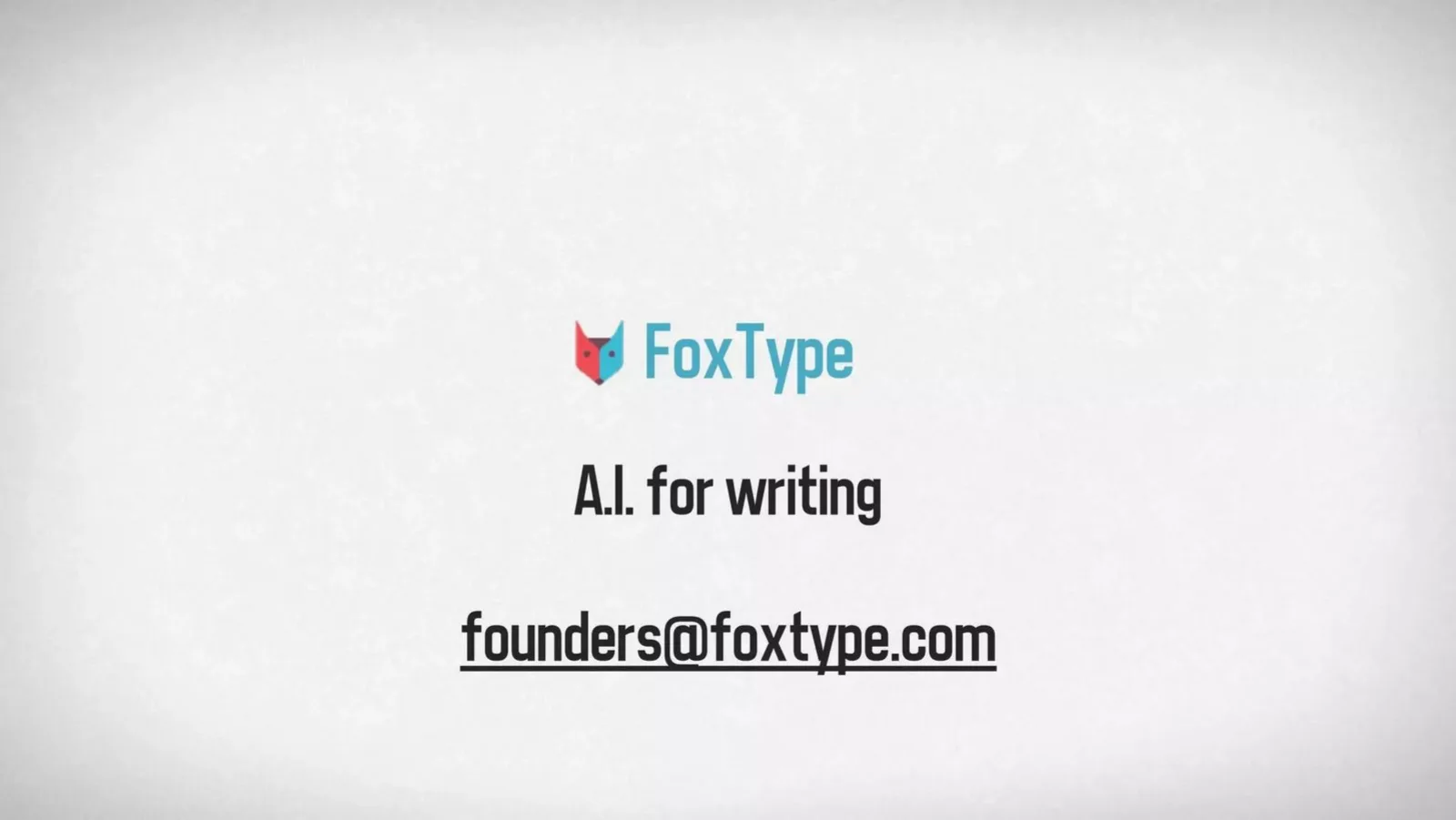 FoxType pitch deck slide