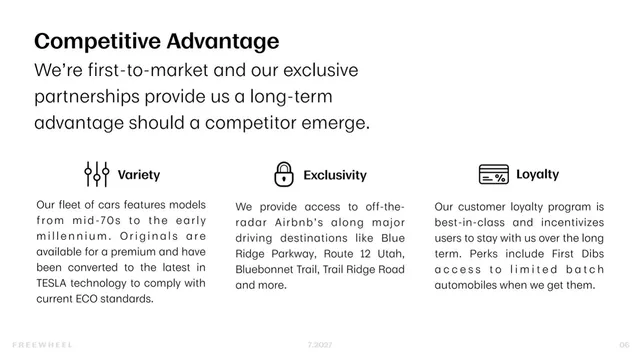 Competitors slide 6 from FREEWHEEL