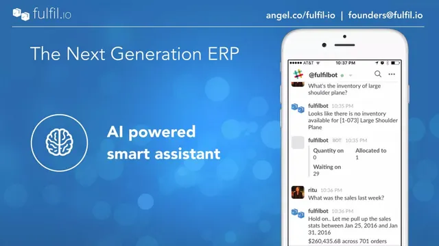 Product / solution slide 5 from Fulfil.io