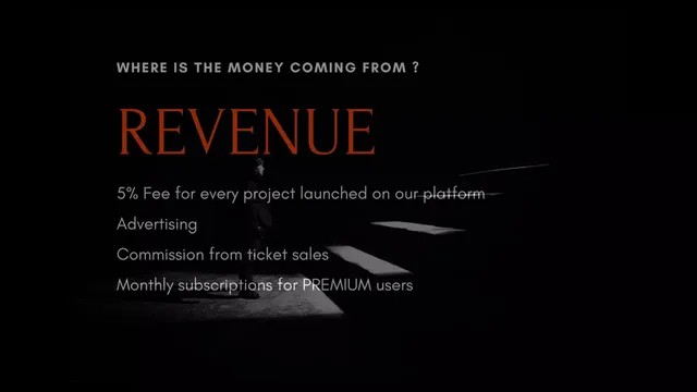Business model / revenue streams slide 9 from Fund A Beat