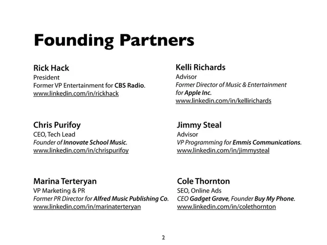 Team slide 2 from Fund Music Ed