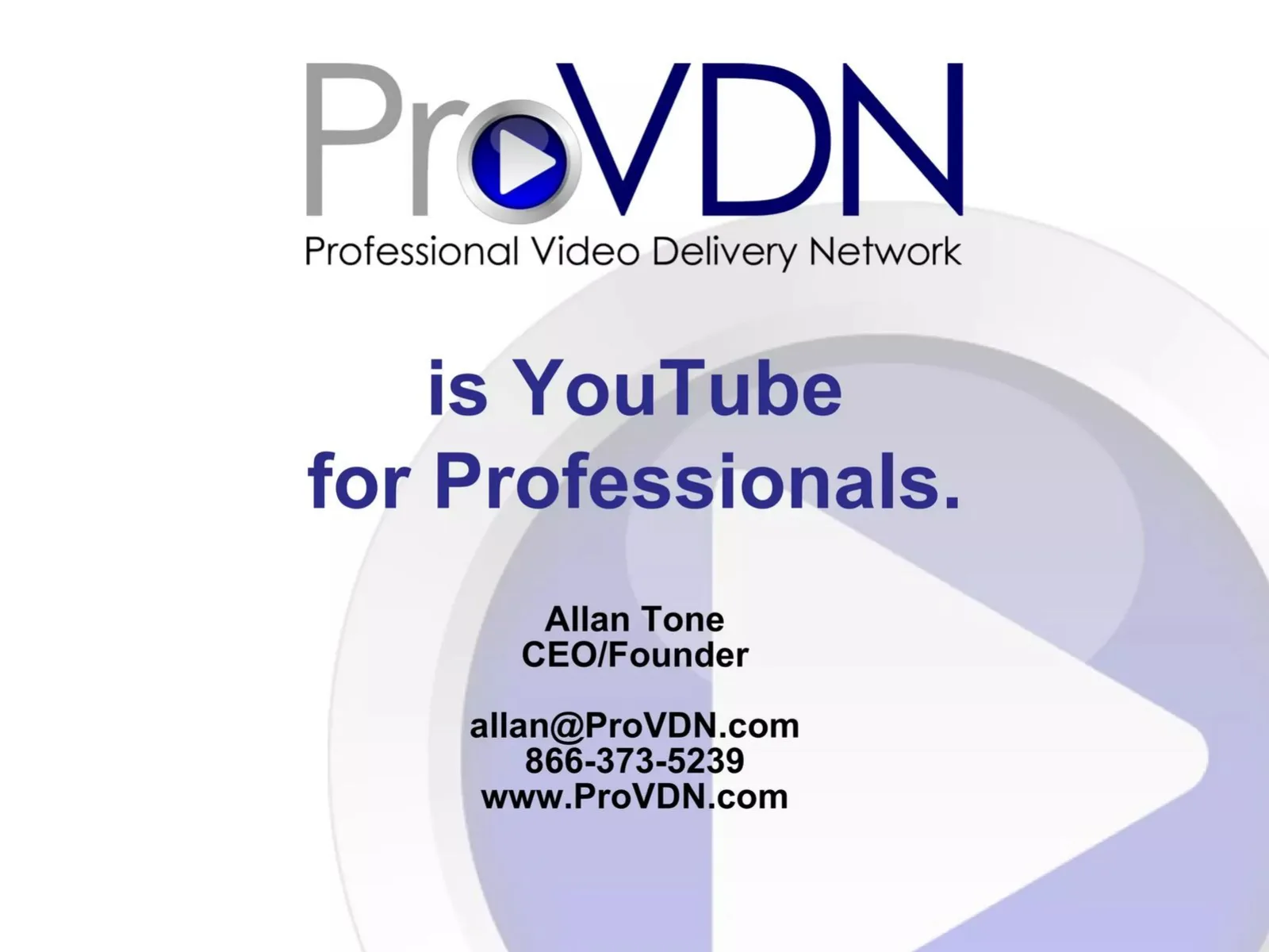 ProVDN pitch deck slide