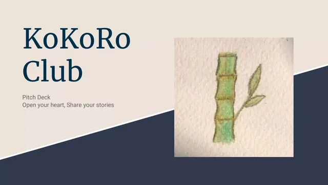 KoKoRo Club pitch deck cover