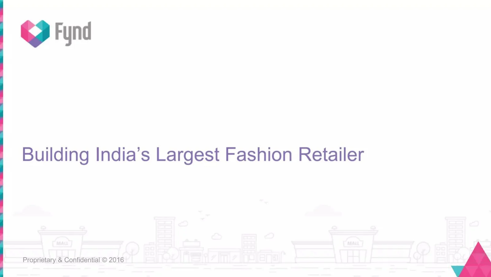 Fynd pitch deck slide