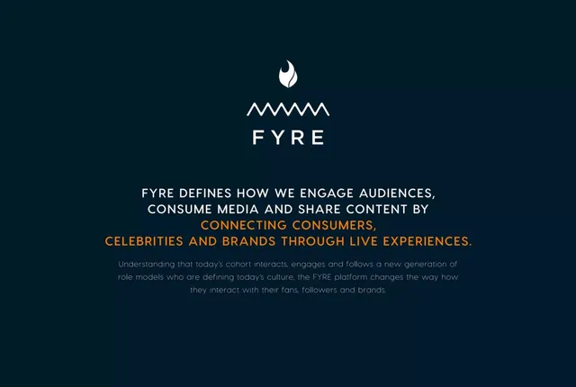 Product / solution slide 4 from Fyre Festival