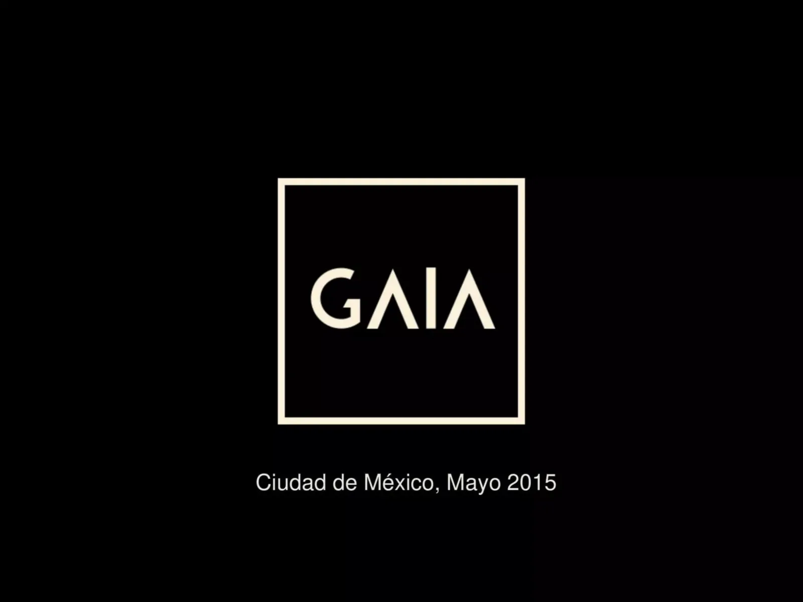 Gaia Design pitch deck slide