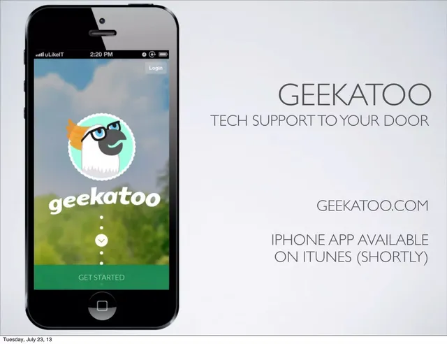 Geekatoo pitch deck cover