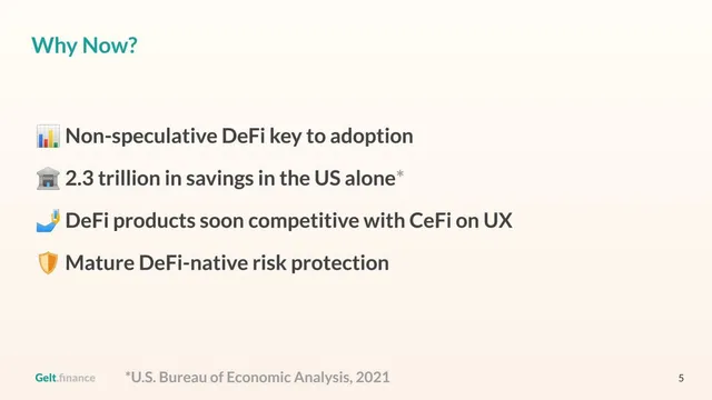 Why now slide 6 from Gelt