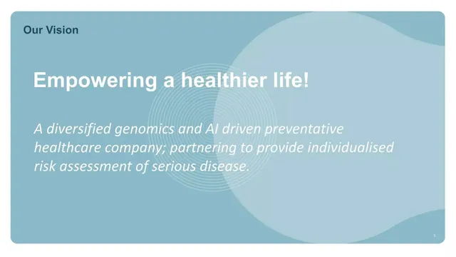 Product / solution slide 5 from Genetic Technologies