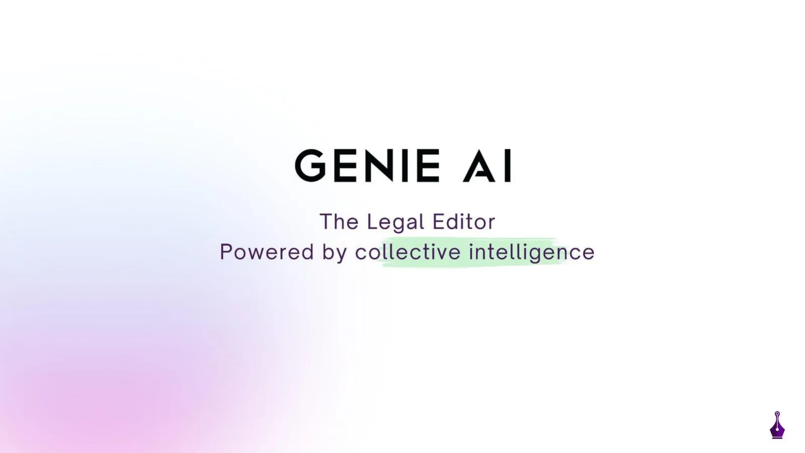 Genie AI pitch deck slide