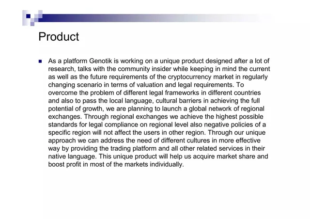 Product / solution slide 6 from Genotik