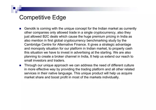 Go-to-market strategy slide 7 from Genotik