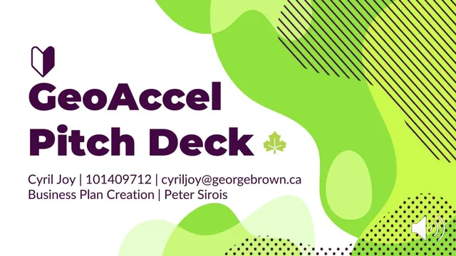 GeoAccel pitch deck cover