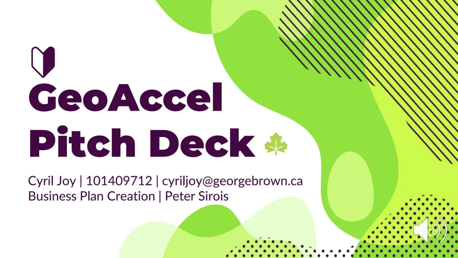 GeoAccel pitch deck slide