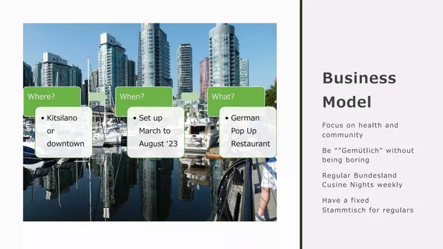 Product / solution slide 6 from German Garden Restaurant