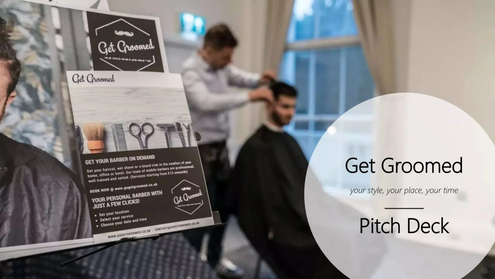 Get Groomed pitch deck slide