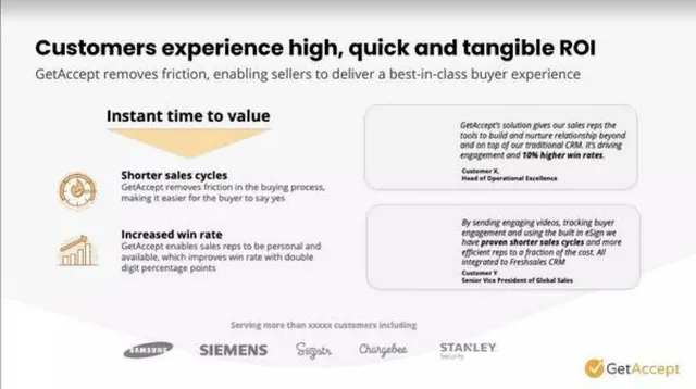 Product / solution slide 9 from GetAccept
