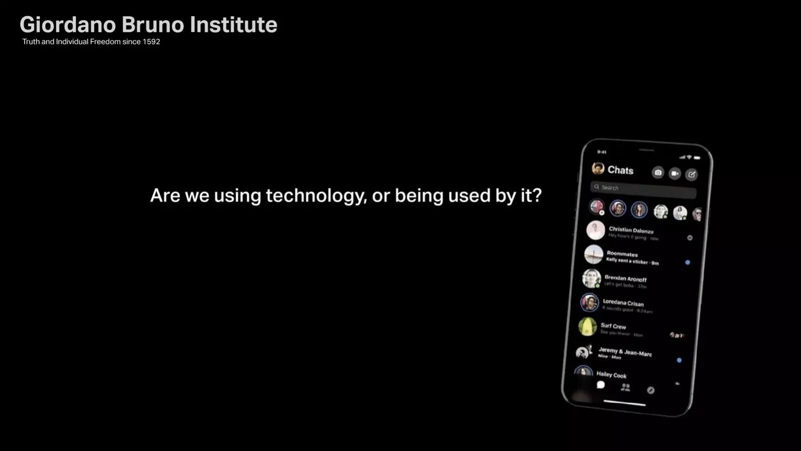 Giordano Bruno Institute pitch deck slide