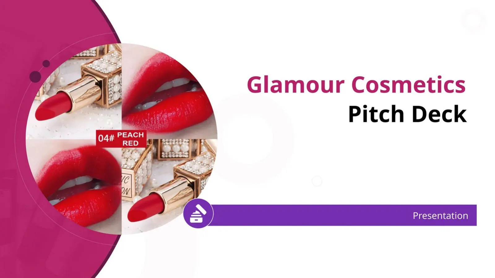 Glamour Cosmetics Beauty Limited pitch deck slide