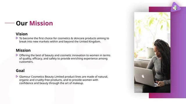 Vision slide 4 from Glamour Cosmetics Beauty Limited