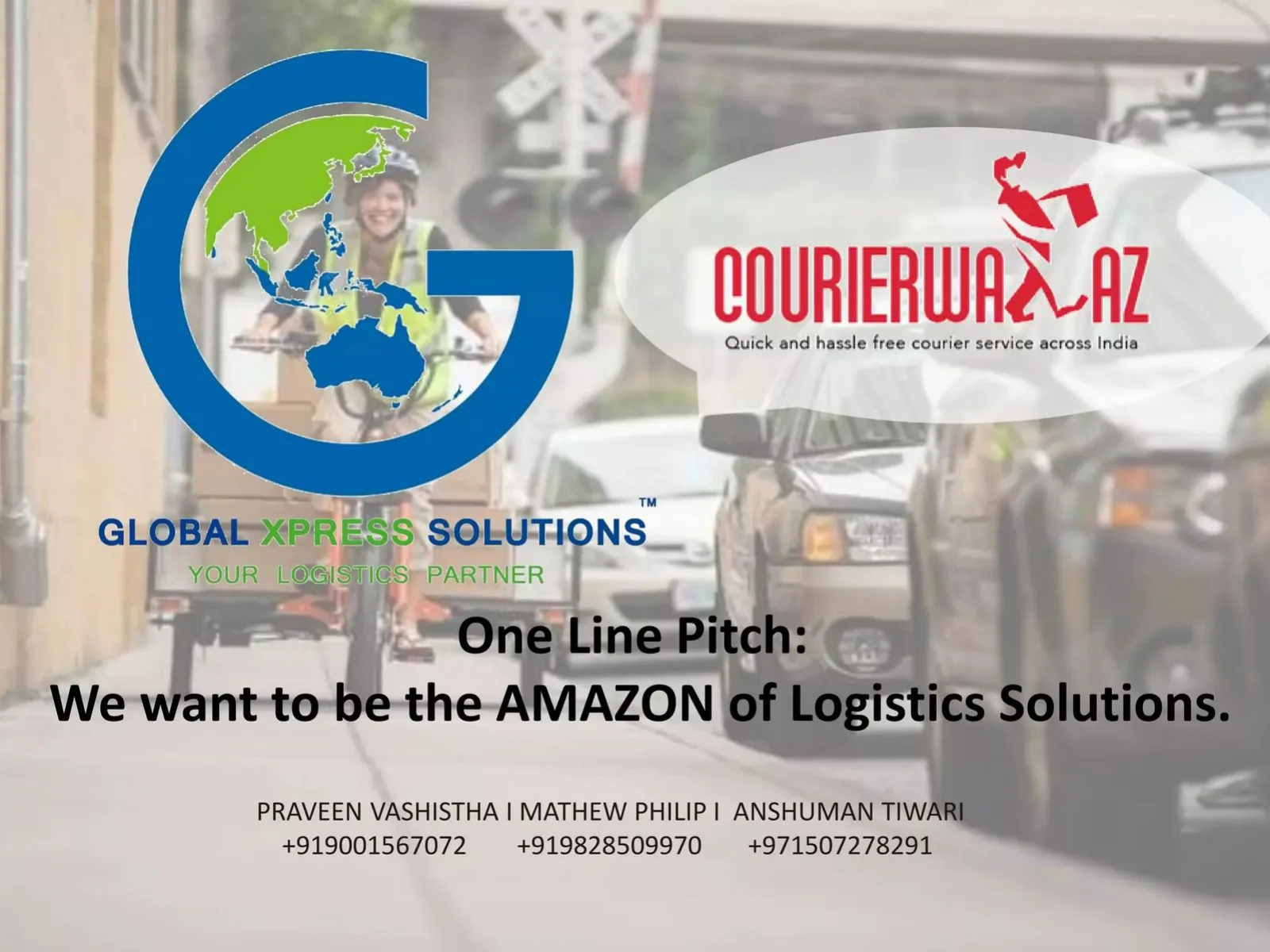 Global Xpress Solutions (Courierwaaz) pitch deck slide