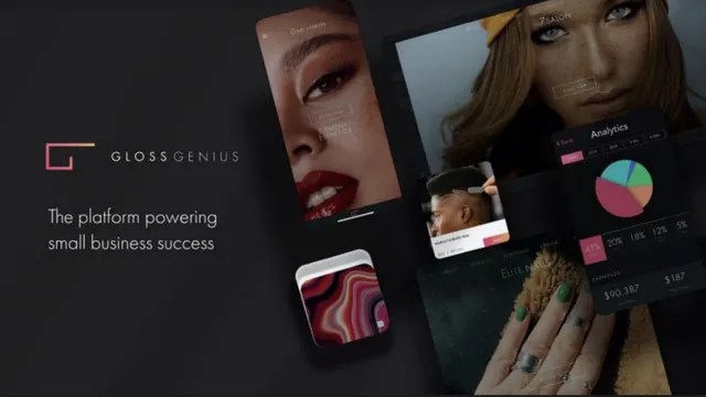 GlossGenius pitch deck cover