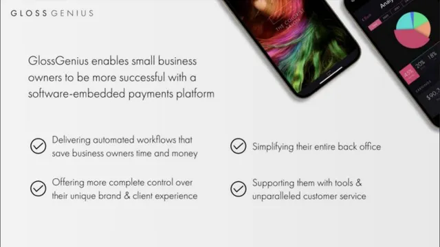 Product / solution slide 6 from GlossGenius